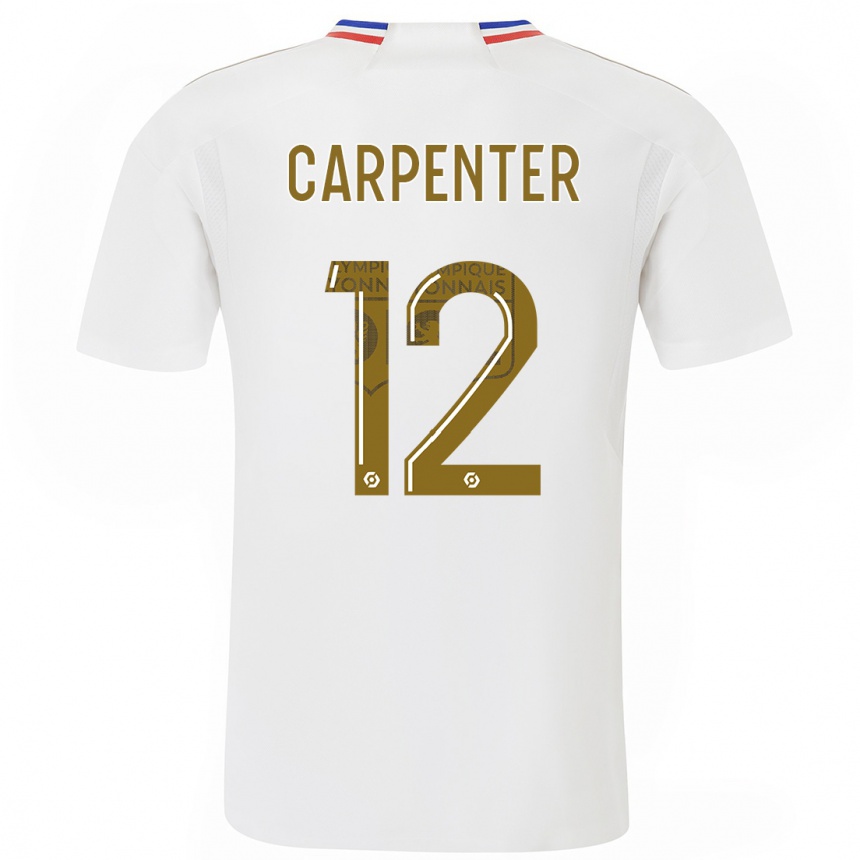 Kids  Ellie Carpenter #12 White Home Jersey 2023/24 T-Shirt