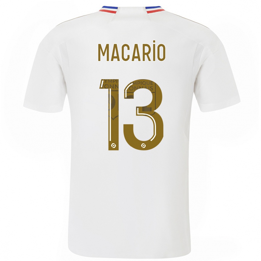 Kids  Catarina Macario #13 White Home Jersey 2023/24 T-Shirt