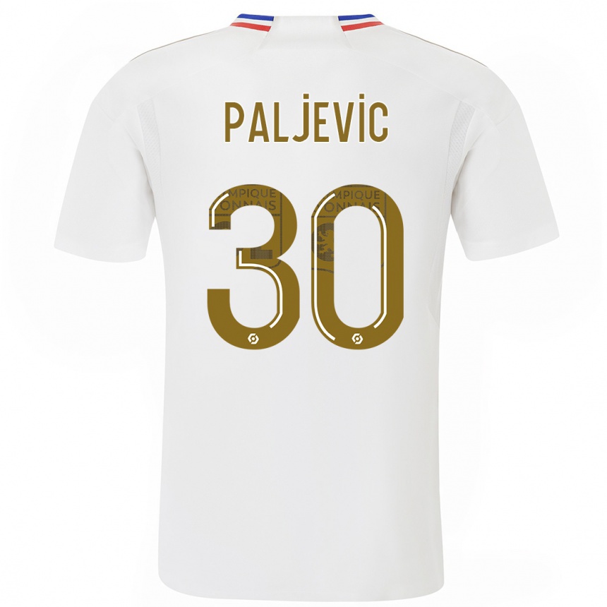 Kids  Alyssia Paljevic #30 White Home Jersey 2023/24 T-Shirt