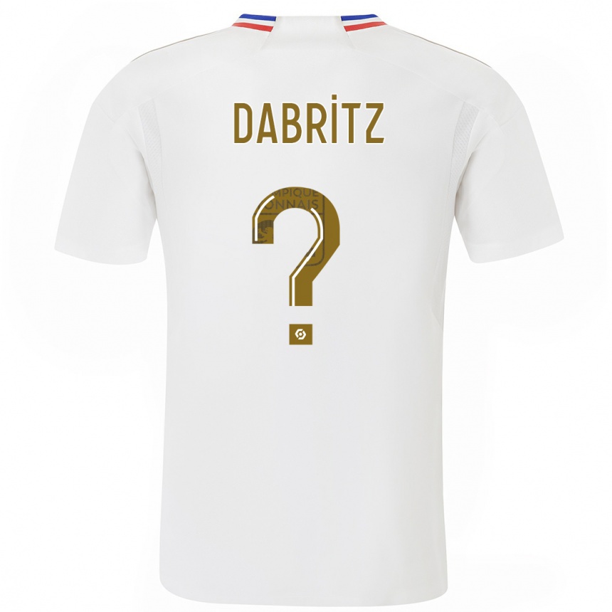 Kids  Sara Dabritz #0 White Home Jersey 2023/24 T-Shirt