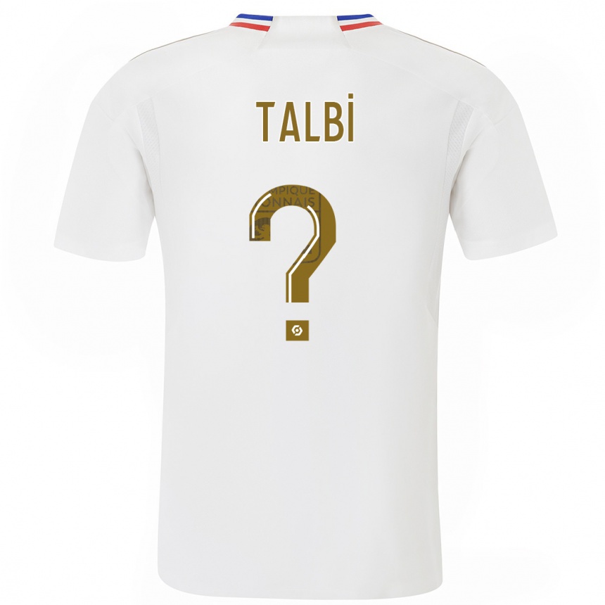 Kids  Ryad Talbi #0 White Home Jersey 2023/24 T-Shirt