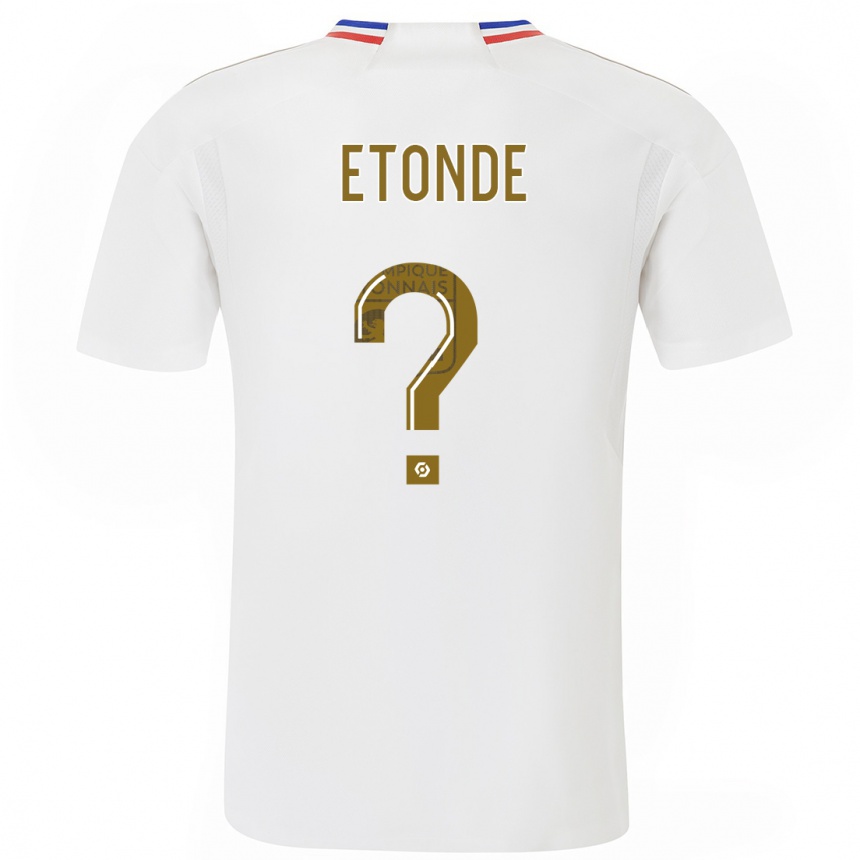 Kids  Emeric Etonde #0 White Home Jersey 2023/24 T-Shirt