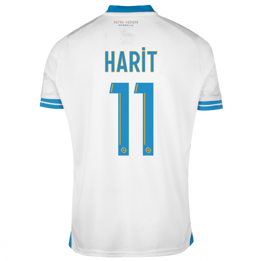 Kids  Amine Harit #11 White Home Jersey 2023/24 T-Shirt