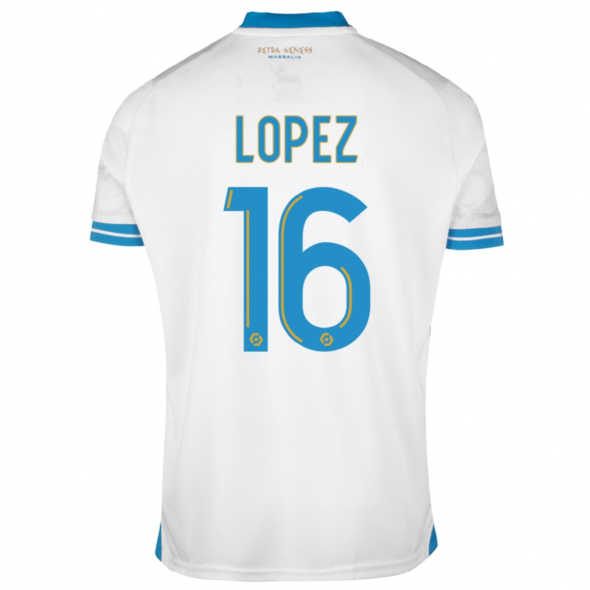 Kids  Pau Lopez #16 White Home Jersey 2023/24 T-Shirt