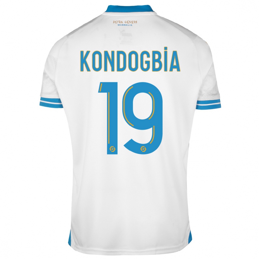 Kids  Geoffrey Kondogbia #19 White Home Jersey 2023/24 T-Shirt