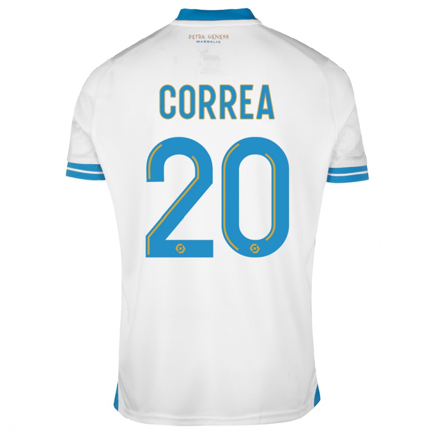 Kids  Joaquin Correa #20 White Home Jersey 2023/24 T-Shirt