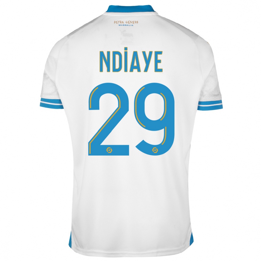 Kids  Iliman Ndiaye #29 White Home Jersey 2023/24 T-Shirt