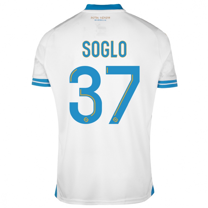 Kids  Emran Soglo #37 White Home Jersey 2023/24 T-Shirt