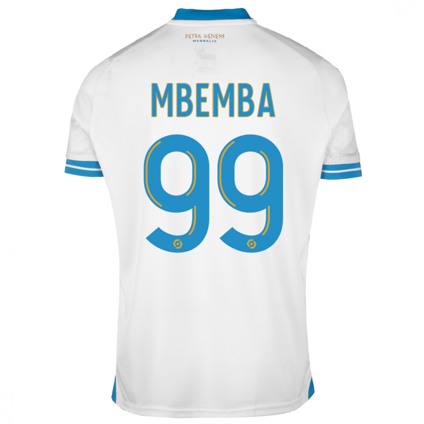 Kids  Chancel Mbemba #99 White Home Jersey 2023/24 T-Shirt