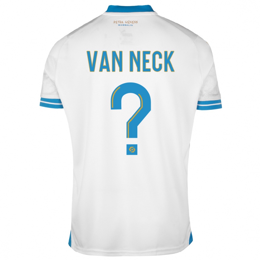 Kids  Jelle Van Neck #0 White Home Jersey 2023/24 T-Shirt