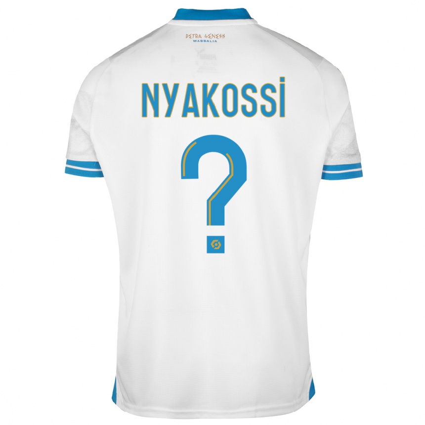 Kids  Roggerio Nyakossi #0 White Home Jersey 2023/24 T-Shirt