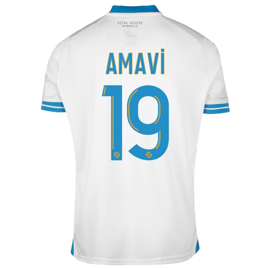 Kids  Jordan Amavi #19 White Home Jersey 2023/24 T-Shirt