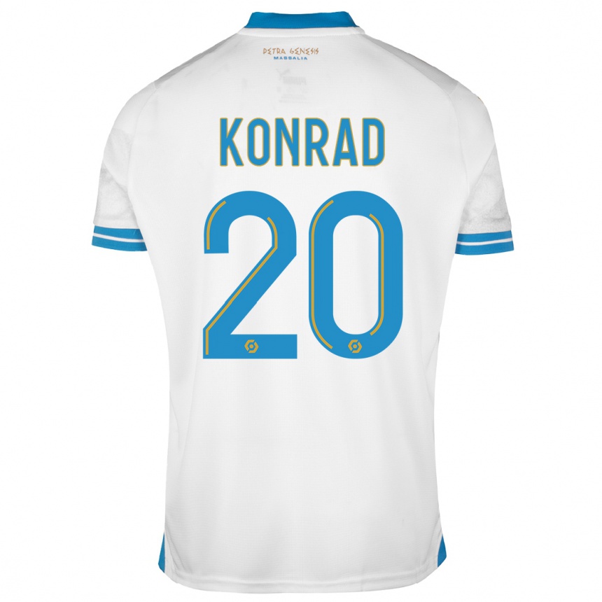 Kids  Konrad De La Fuente #20 White Home Jersey 2023/24 T-Shirt