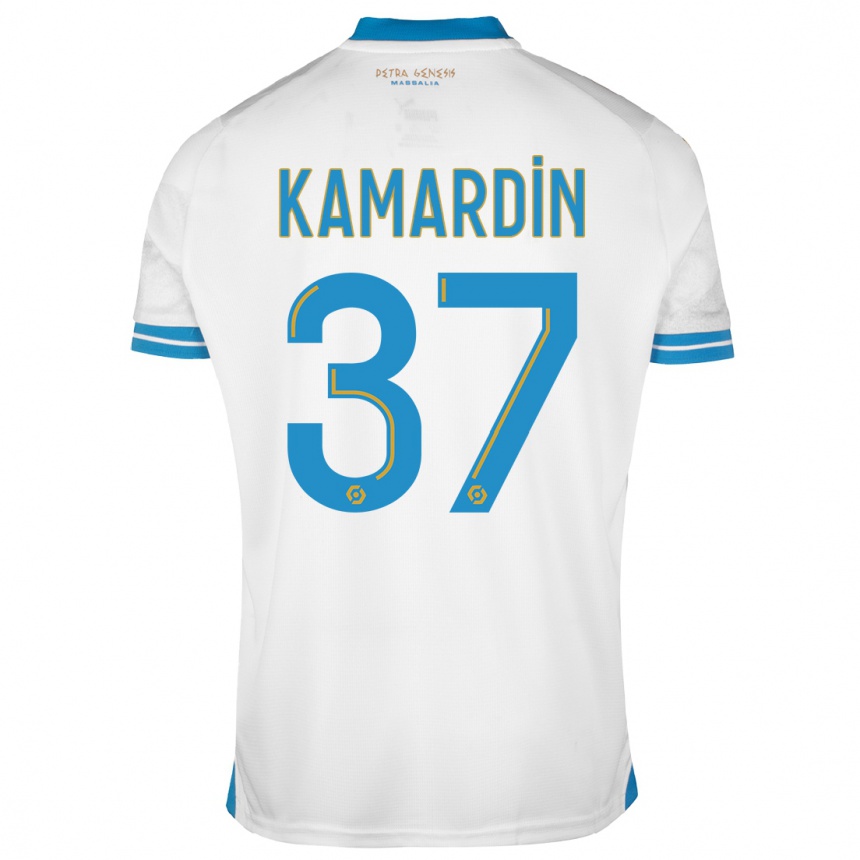 Kids  Aaron Kamardin #37 White Home Jersey 2023/24 T-Shirt