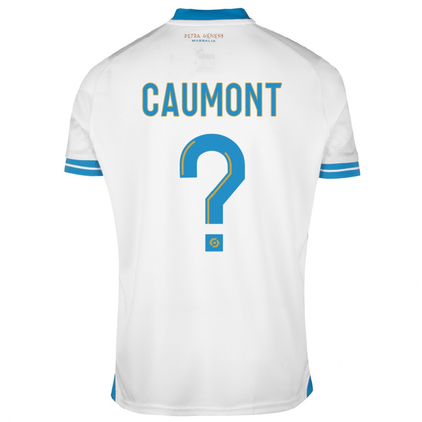 Kids  Enzo Caumont #0 White Home Jersey 2023/24 T-Shirt