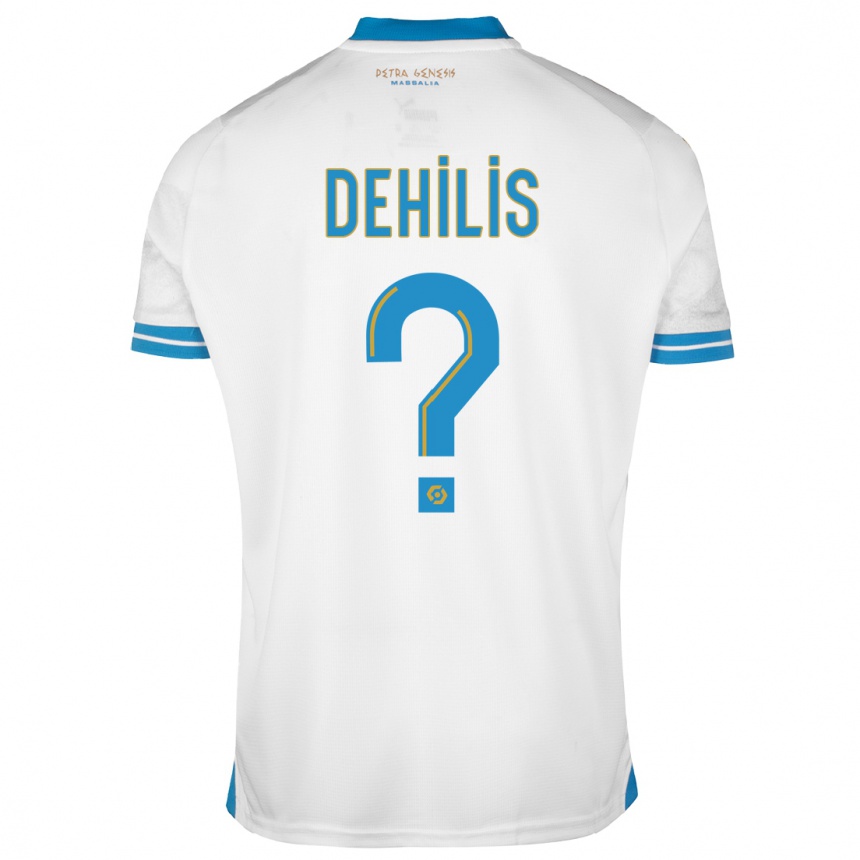 Kids  Rayan Dehilis #0 White Home Jersey 2023/24 T-Shirt