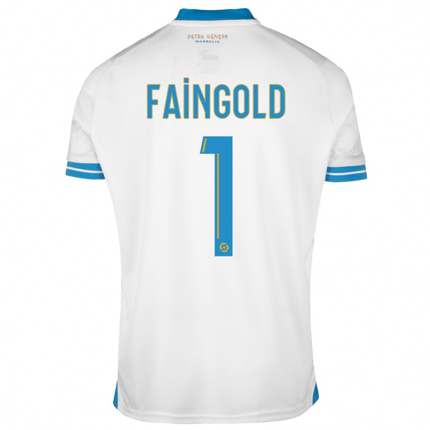 Kids  Abbie Faingold #1 White Home Jersey 2023/24 T-Shirt