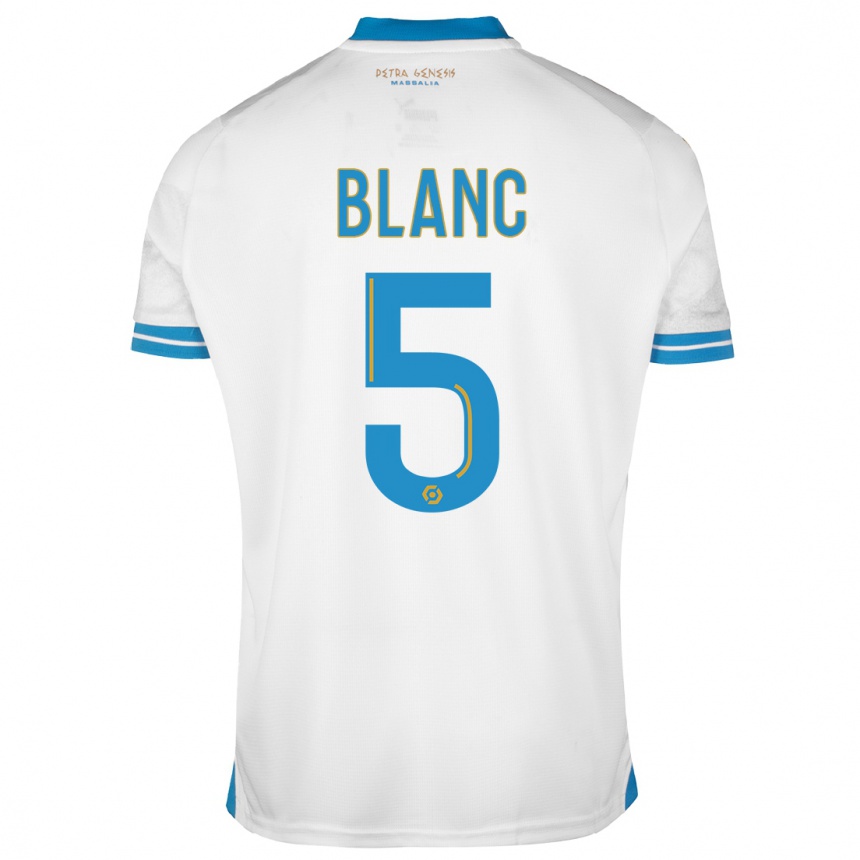 Kids  Amandine Blanc #5 White Home Jersey 2023/24 T-Shirt