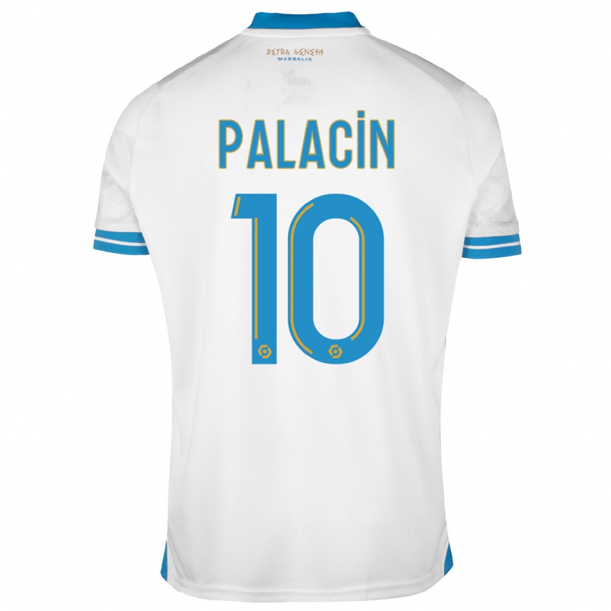 Kids  Sara Palacin #10 White Home Jersey 2023/24 T-Shirt