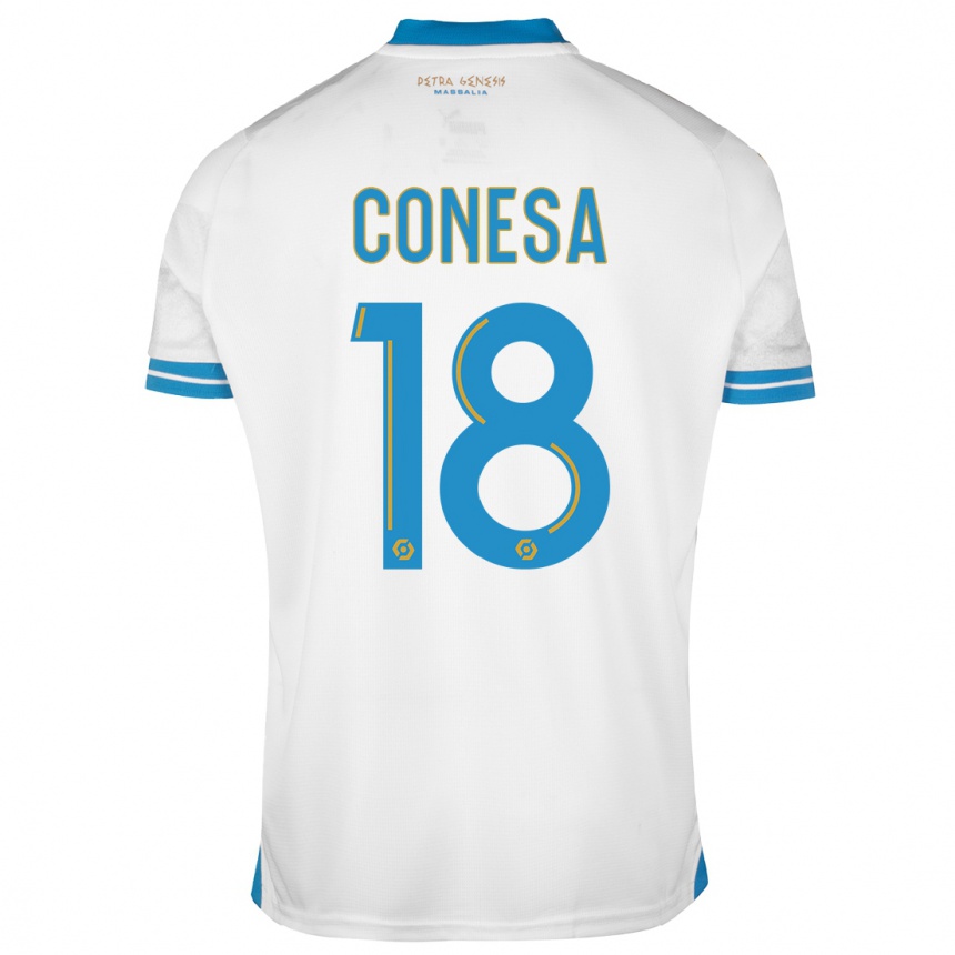 Kids  Anna Conesa #18 White Home Jersey 2023/24 T-Shirt