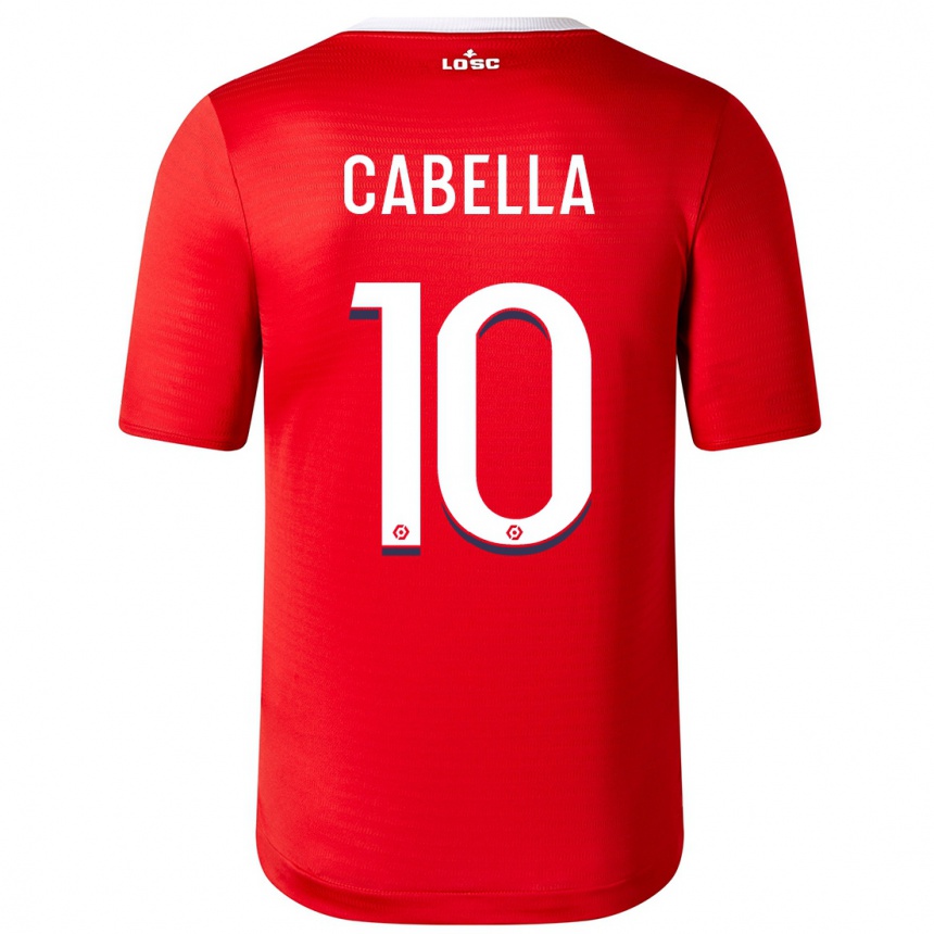 Kids Football Rémy Cabella #10 Red Home Jersey 2023/24 T-Shirt