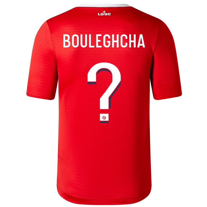 Kids Football Ismail Bouleghcha #0 Red Home Jersey 2023/24 T-Shirt