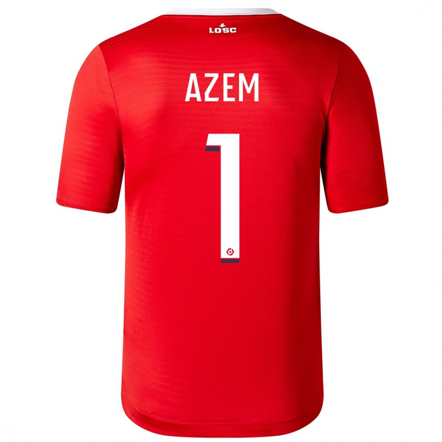 Kids Football Floriane Azem #1 Red Home Jersey 2023/24 T-Shirt