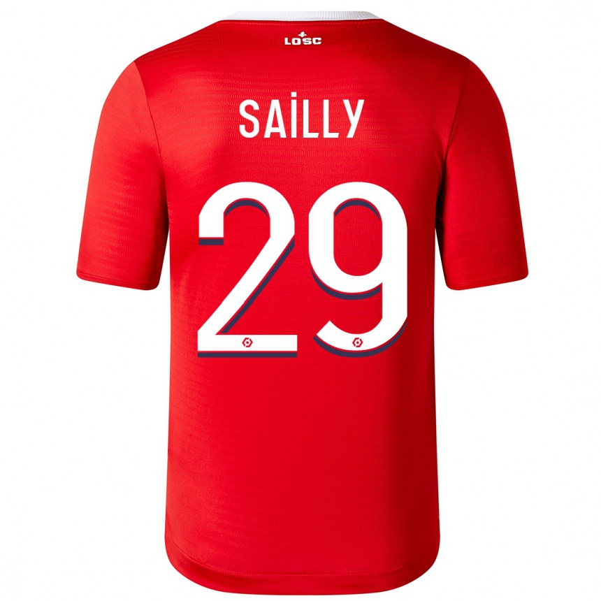 Kids Football Charlotte Sailly #29 Red Home Jersey 2023/24 T-Shirt