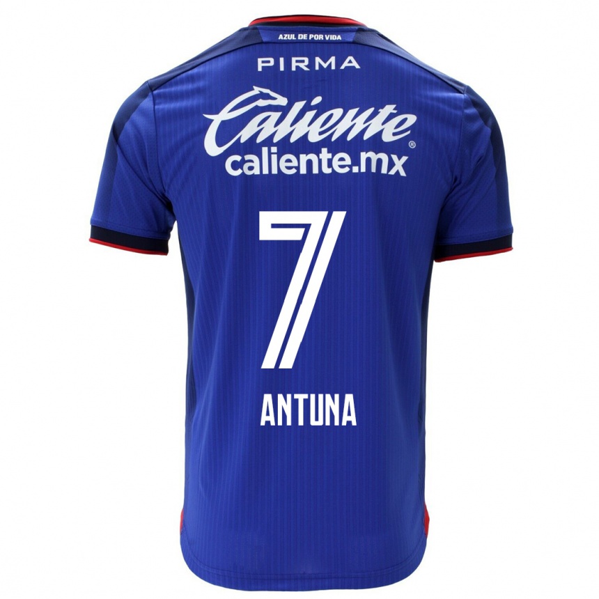 Kids Football Uriel Antuna #7 Blue Home Jersey 2023/24 T-Shirt