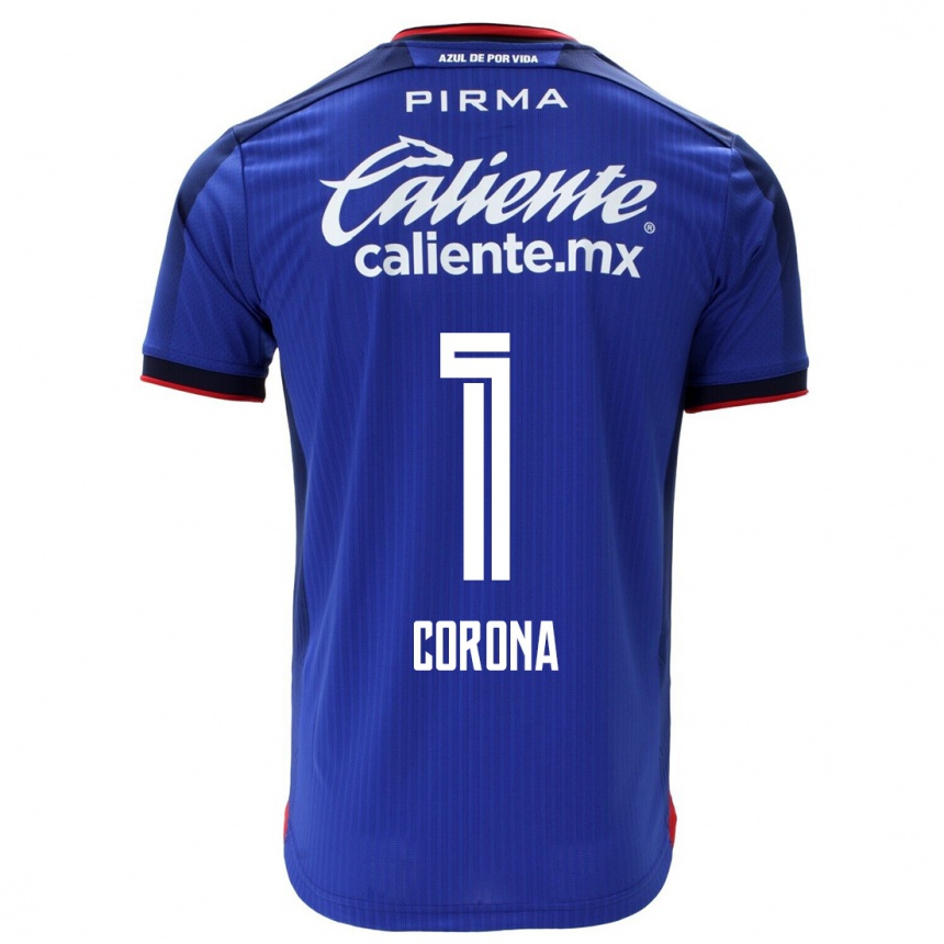 Kids Football Jose De Jesus Corona #1 Blue Home Jersey 2023/24 T-Shirt