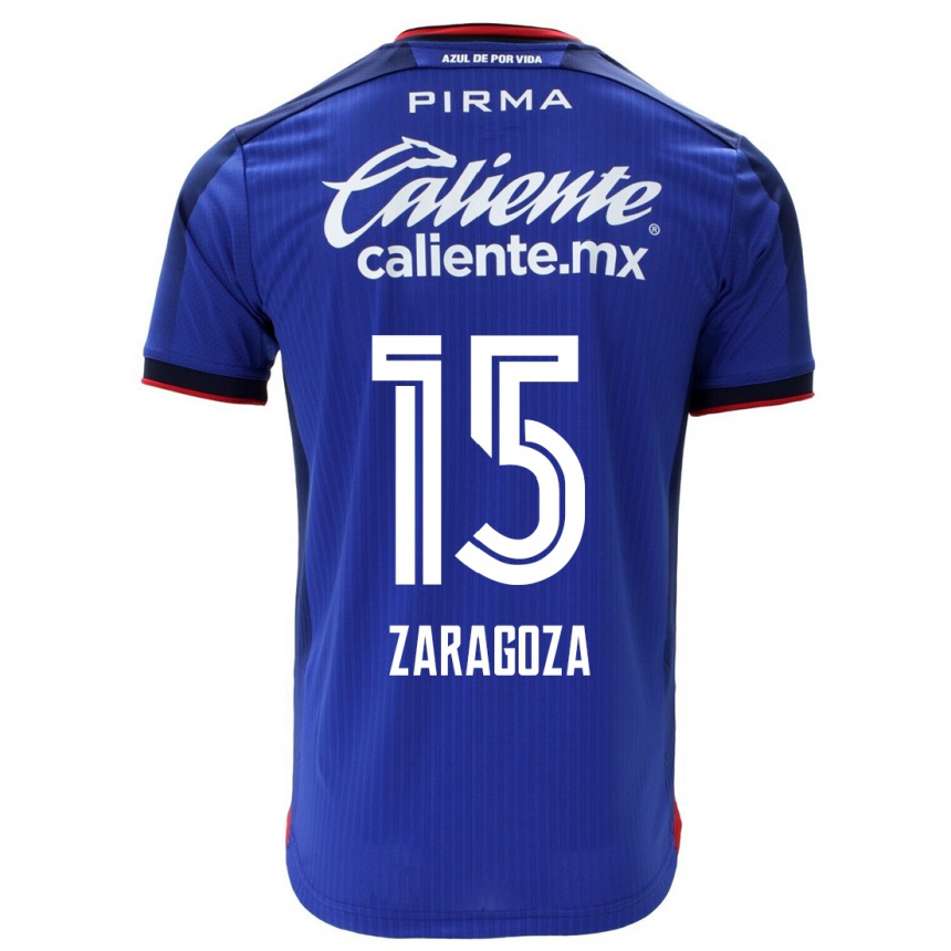 Kids Football Nancy Zaragoza #15 Blue Home Jersey 2023/24 T-Shirt
