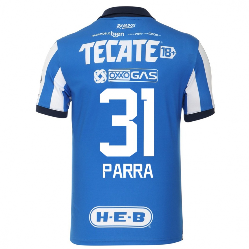 Kids Football Daniel Parra #31 Blue White Home Jersey 2023/24 T-Shirt