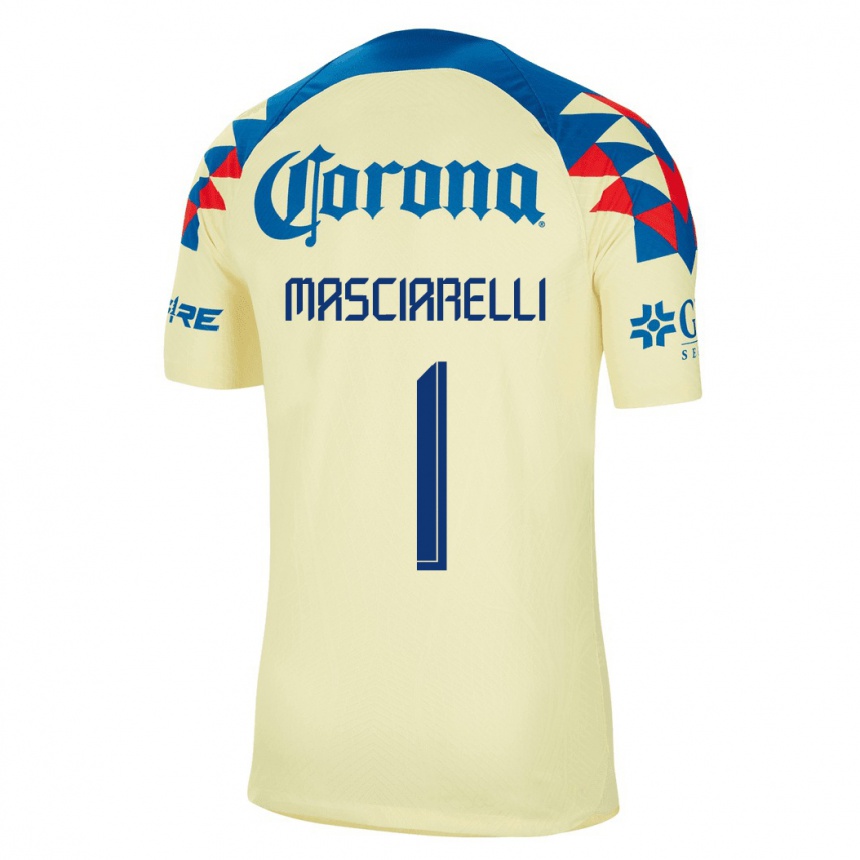 Kids Football Renata Masciarelli #1 Yellow Home Jersey 2023/24 T-Shirt