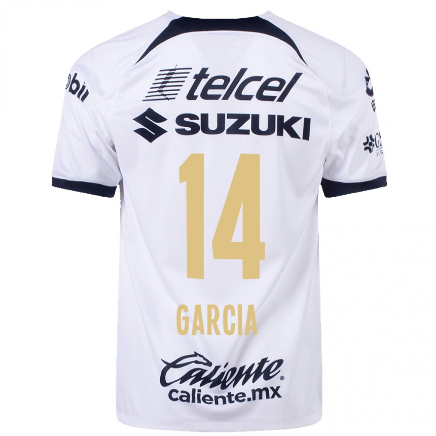 Kids Football Amaury Garcia #14 White Home Jersey 2023/24 T-Shirt