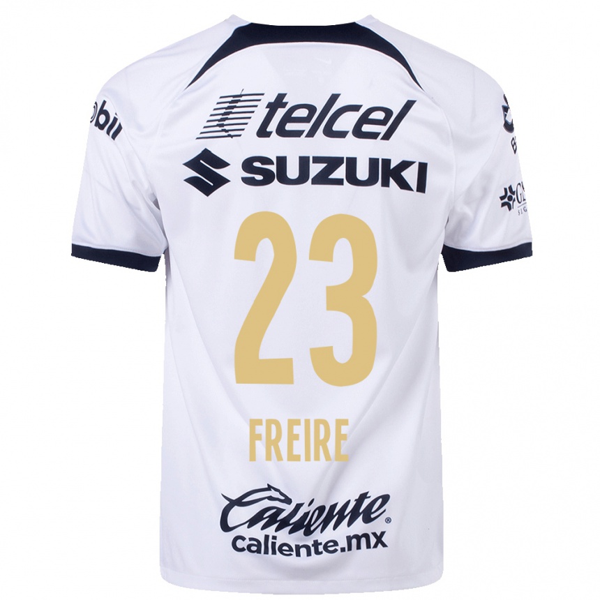 Kids Football Nicolas Freire #23 White Home Jersey 2023/24 T-Shirt