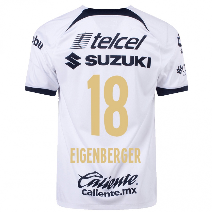 Kids Football Chandra Eigenberger #18 White Home Jersey 2023/24 T-Shirt