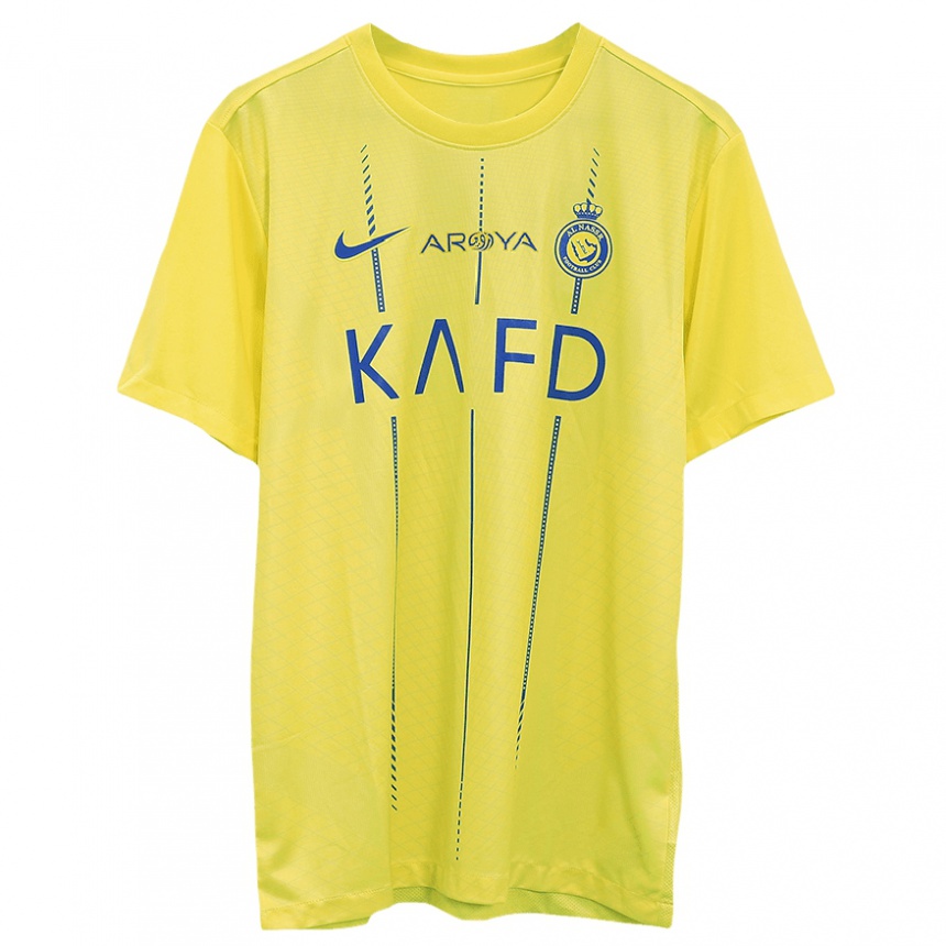 Kids  Mohammed Al-Fatil #4 Yellow Home Jersey 2023/24 T-Shirt