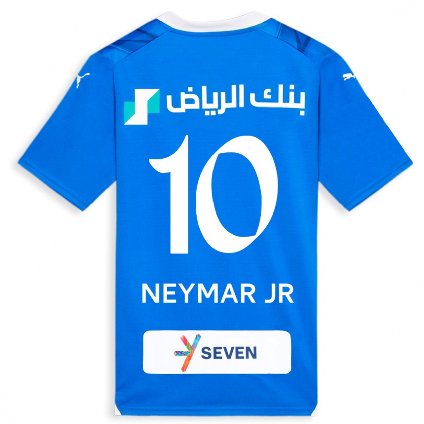 Kids  Neymar #10 Blue Home Jersey 2023/24 T-Shirt
