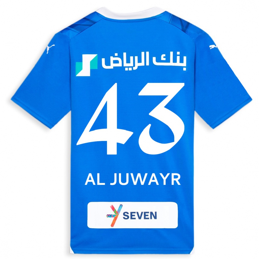 Kids  Musab Al-Juwayr #43 Blue Home Jersey 2023/24 T-Shirt