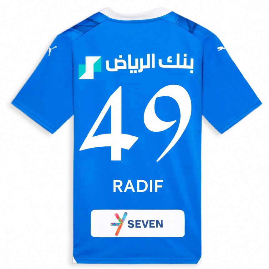 Kids  Abdullah Radif #49 Blue Home Jersey 2023/24 T-Shirt