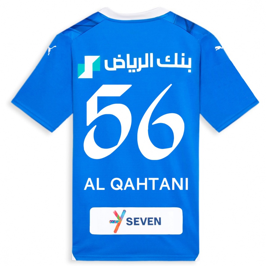 Kids  Mohammed Al-Qahtani #56 Blue Home Jersey 2023/24 T-Shirt