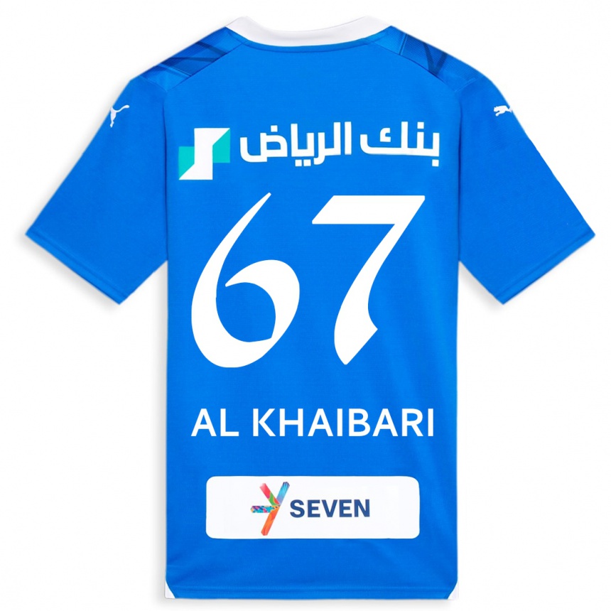 Kids  Mohammed Al-Khaibari #67 Blue Home Jersey 2023/24 T-Shirt