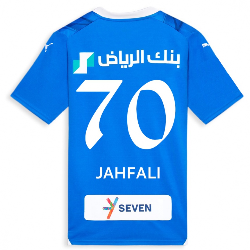 Kids  Mohammed Jahfali #70 Blue Home Jersey 2023/24 T-Shirt