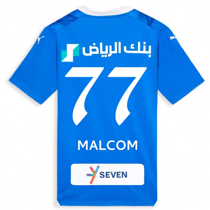 Kids  Malcom #77 Blue Home Jersey 2023/24 T-Shirt