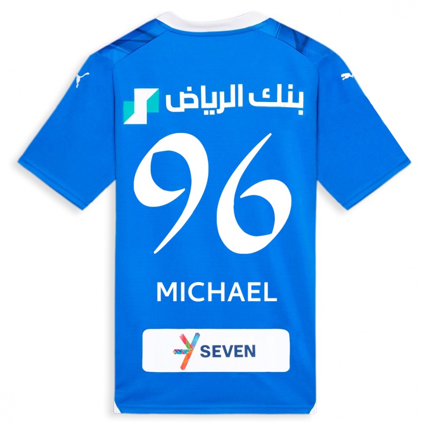 Kids  Michael #96 Blue Home Jersey 2023/24 T-Shirt