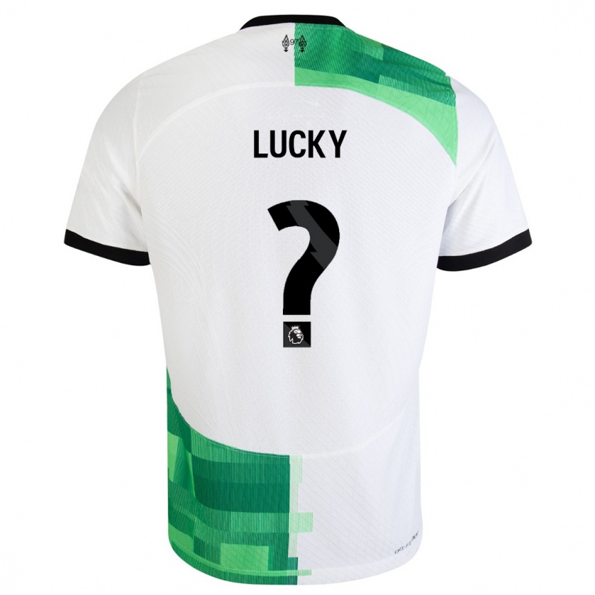 Kids  Wellity Lucky #0 White Green Away Jersey 2023/24 T-Shirt