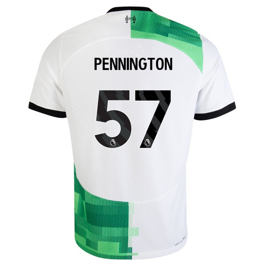 Kids  Cody Pennington #57 White Green Away Jersey 2023/24 T-Shirt