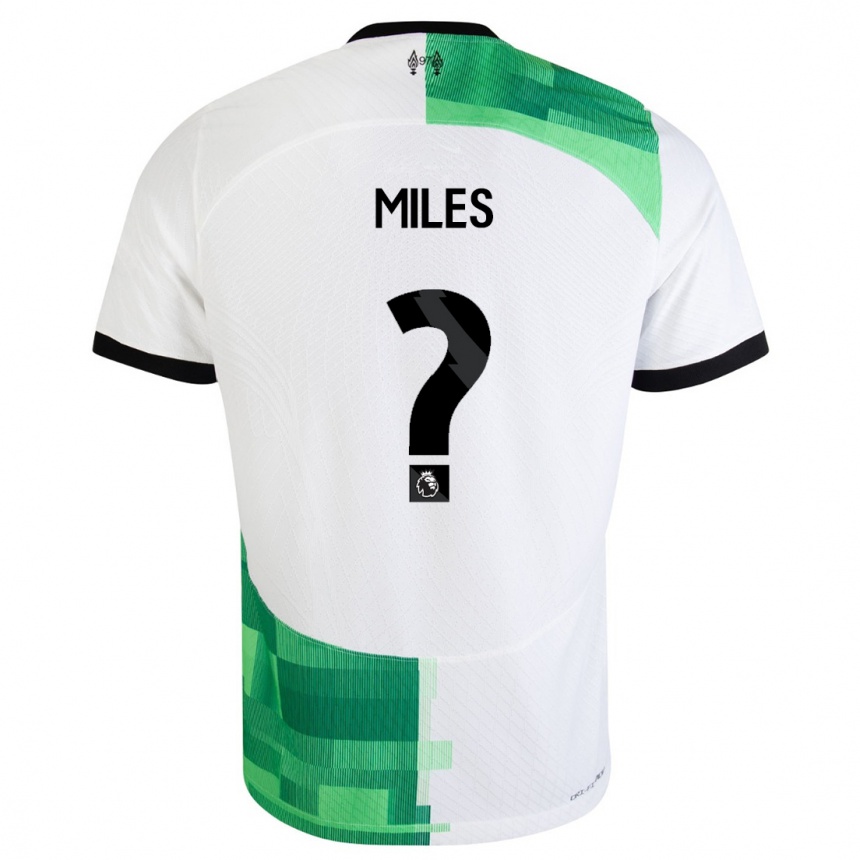 Kids  Terence Miles #0 White Green Away Jersey 2023/24 T-Shirt
