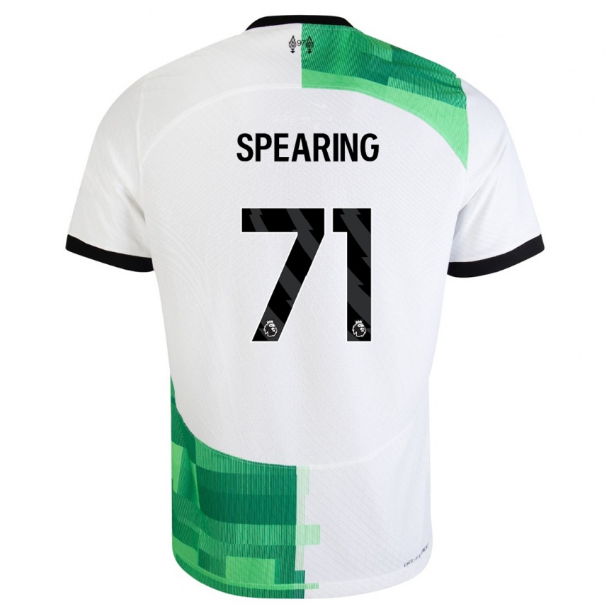 Kids  Jay Spearing #71 White Green Away Jersey 2023/24 T-Shirt