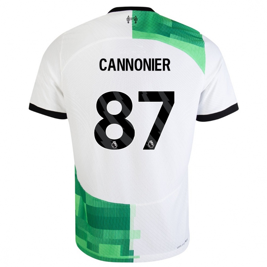 Kids  Oakley Cannonier #87 White Green Away Jersey 2023/24 T-Shirt